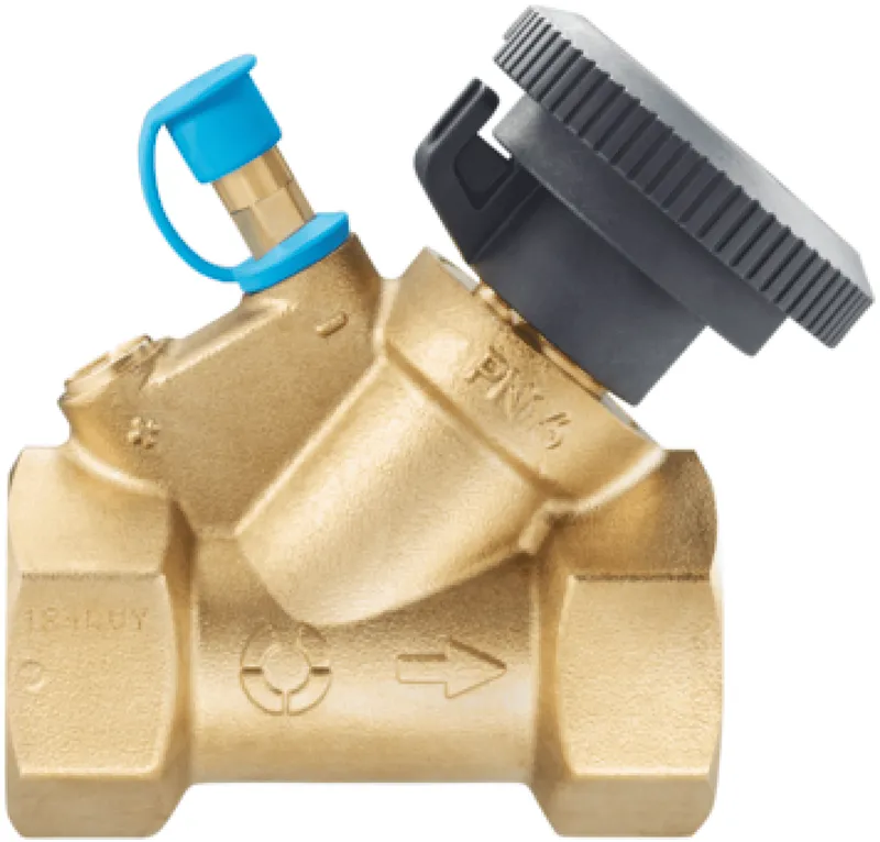 Oventrop-Str.-Absp.vent. HydroCom A PN16 DN32, Rp1 1/4 IG, HydroPort, EZB