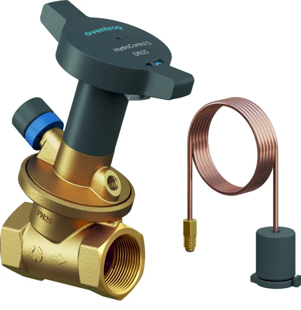 Oventrop-DP-Regler HydroControl D PN25 DN32, Rp1 1/4 IG, EZB, 5-30kPa