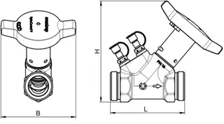 Oventrop-Strangreg.vent. HydroControl V PN16 DN25, G1 1/4 AG, HydroPort, EZB – Bild 2