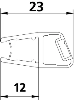 Kermi 6446 1x Magnetleiste 3270 18 Länge: 2000 mm