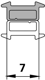 Kermi 9505 1x Magnetleiste Typ B Länge: 2000 mm – Bild 2