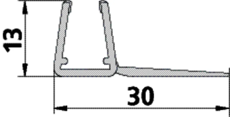Kermi 3505 1x Anschlagdichtung Länge: 2000 mm