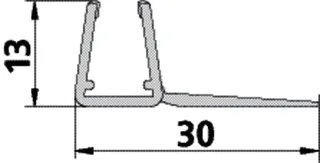 Kermi 3505 1x Anschlagdichtung Länge: 2000 mm