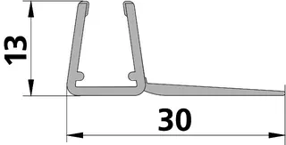 Kermi 3505 1x Anschlagdichtung Länge: 2000 mm – Bild 2