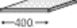 Abdeckplatte f. Mittelschr. 16x403x350mm more4YOU Eiche-Kansas – Bild 4