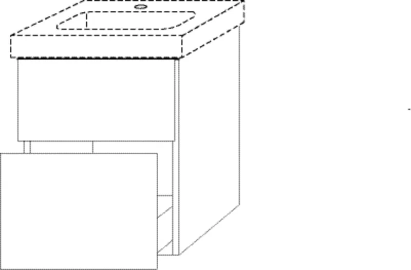 WTU mit 2 Auszügen 593x450x387mm more4YOU Eiche-Kansas