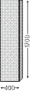 Hochschrank Anschl. links 1700x400x345mm more4YOU Weiß-Glanz – Bild 4