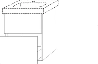WTU mit 2 Auszügen 593x450x387mm more4YOU Anthrazit-Glanz