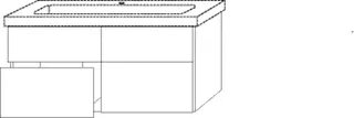WTU mit 4 Auszügen 593x1250x447mm more4YOU Weiß-Glanz