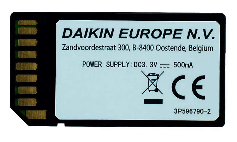 Daikin WLAN SD-Karte zur Verbindung einer Wärmepumpe mit dem Internet
