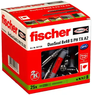 fischer DuoSeal 8 x 48 S PH TX A2 VPE = 25 Stück – Bild 2