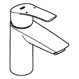 GROHE EH-Waschtisch-Batterie Eurosmart 23988_3 S-Size PO-Ablaufgrt. chrom – Bild 4