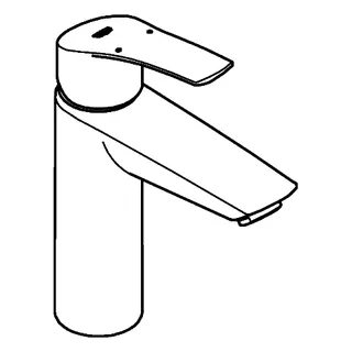 GROHE EH-Waschtisch-Batterie Eurosmart 23989_3 M-Size Verbrühschutz PO-Ablaufgrt. chrom – Bild 3