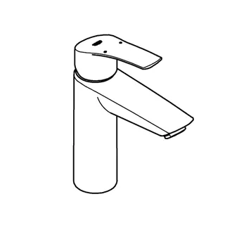 GROHE EH-Waschtisch-Batterie Eurosmart 23989_3 M-Size Verbrühschutz PO-Ablaufgrt. chrom – Bild 4