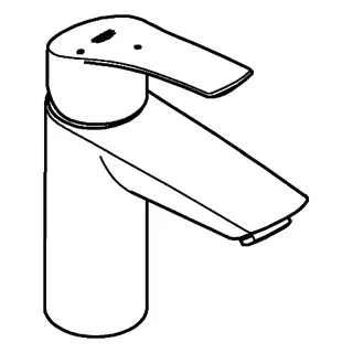 GROHE EH-Waschtisch-Batterie Eurosmart 23372_3 S-Size MST kalt Kette chrom – Bild 3