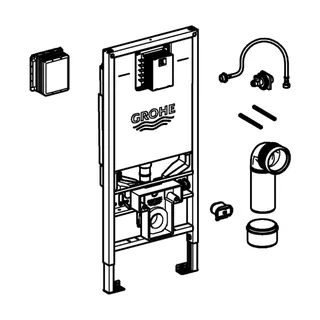 GROHE WC-Element Rapid SLX 39865 BH: 1,13m mit Spülstromdrossel/Klemmdose – Bild 3