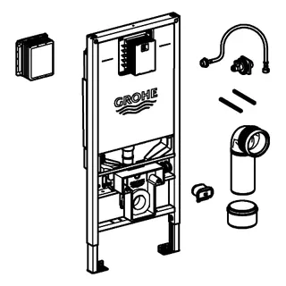 GROHE WC-Element Rapid SLX 39865 BH: 1,13m mit Spülstromdrossel/Klemmdose – Bild 4