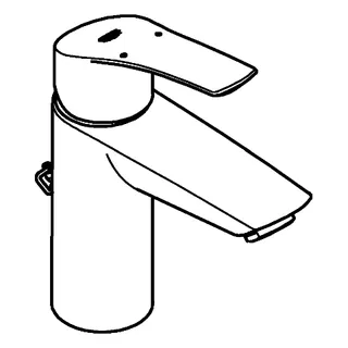 GROHE EH-Waschtisch-Batterie Eurosmart 33188_3 S-Size versenkbare Kette chrom – Bild 3