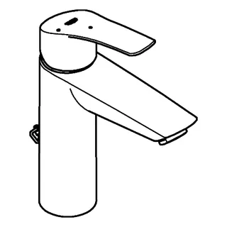 GROHE EH-Waschtisch-Batterie Eurosmart 23394_3 M-Size MST kalt versenkbare Kette chrom – Bild 3