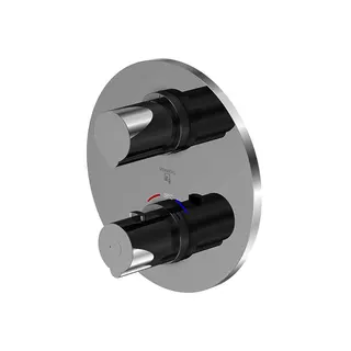 Fertigmontageset zu Unterputzthermostat design4YOU 3.0, 2-Wege Umsteller, chrom