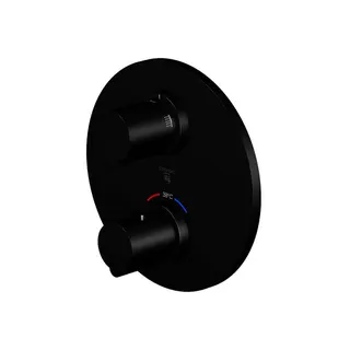 Fertigmontageset zu Unterputzthermostat design4YOU 3.0, 2-Wege-Umsteller, schw.
