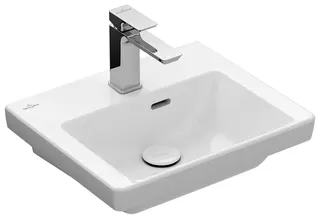 Villeroy & Boch Handwaschbecken Subway 3.0 45 450x 370mm Rechteck 1HL. m. ÜL. Weiß Alpin – Bild 2