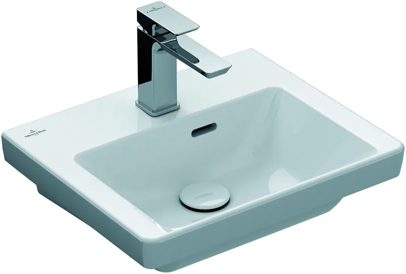 Villeroy & Boch Handwaschbecken Subway 3.0 46 450x 370mm Rechteck 1HL. o. ÜL. Weiß Alpin