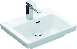 Villeroy & Boch Handwaschbecken Subway 3.0 FF 500x 400mm Rechteck 1HL. m. ÜL. Weiß Alpin