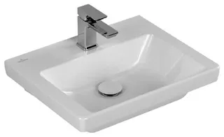 Villeroy & Boch Handwaschbecken Subway 3.0 FG 500x 400mm Rechteck 1HL. o. ÜL. Weiß Alpin