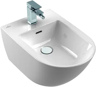 VB Bidet Subway 3.0 560x375x270mm Oval wandhängend Weiß Alpin CeramicPlus