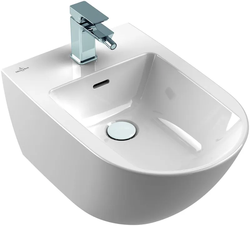 Villeroy & Boch Bidet Subway 3.0 560x375x270mm Oval wandhängend Stone White CeramicPlus