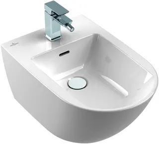 VB Bidet Subway 3.0 560x375x270mm Oval wandhängend Stone White CeramicPlus