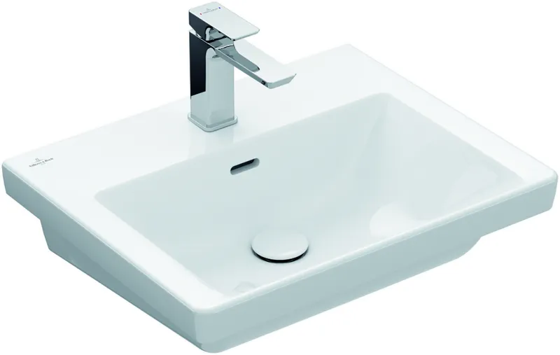 Villeroy & Boch Waschbecken Subway 3.0 55 550x440mm re-eckig 1HL. m. ÜL. Stone White cplus