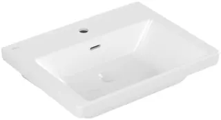 Villeroy & Boch Waschbecken Subway 3.0 600x470mm Rechteck 1HL. mit Überlauf Weiß Alpin