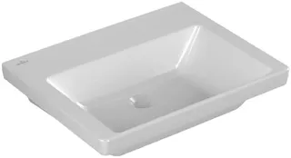 Villeroy & Boch Waschbecken Subway 3.0 600x470mm Rechteck ohne Überlauf Weiß Alpin