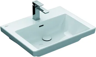 Villeroy & Boch Waschtisch Subway 3.0 600x470mm re-eckig o. ÜL. Unterseite geschl. we Alpin cplus