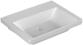 Villeroy & Boch Waschtisch Subway 3.0 600x470mm re-eckig o. ÜL. Unterseite geschl. Stone White cplus