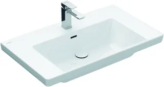 Villeroy & Boch Schrankwaschtisch Subway 3.0 800x470 mm Rechteck 1HL. o. Überlauf Weiß Alpin
