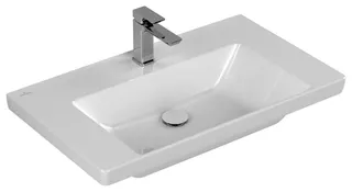 Villeroy & Boch Schrankwaschtisch Subway 3.0 800x470 mm Rechteck 1HL. o. Überlauf Weiß Alpin – Bild 2
