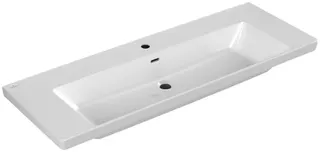 Villeroy & Boch Schrankwaschtisch Subway 3.0 1300x 470mm Rechteck 1HL. m. ÜL. Weiß Alpin – Bild 3