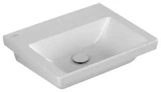 Villeroy & Boch Waschbecken Subway 3.0 F6 550x440mm Rechteck o. ÜL. Stone White CeramicPlus