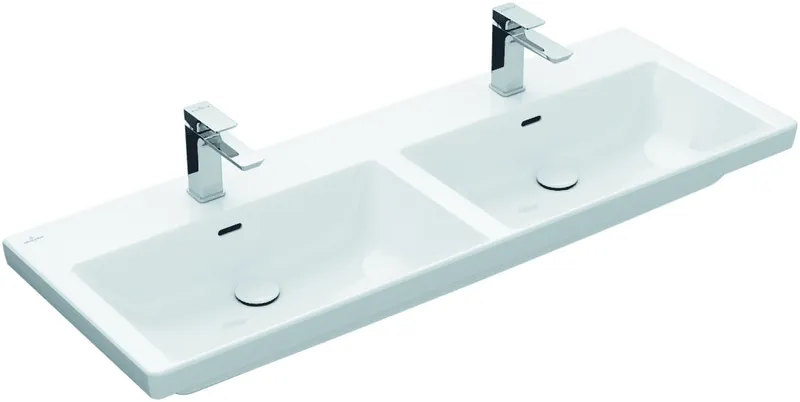 Villeroy & Boch SchrankDWT Subway 3.0 1300x470mm re-eckig 2HL. m. ÜL. Weiß Alpin cplus