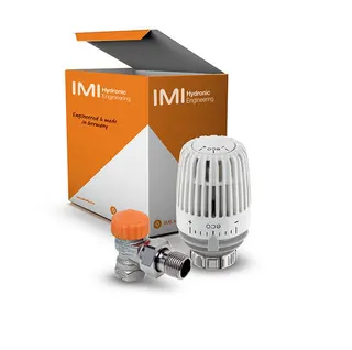 HEIMEIER Set 3 Thermostat-Kopf K eco und Th.-Ventil Eclipse, DN 15, Eck