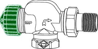 HEIMEIER Thermostat-Ventilunterteil Eclipse 300, Axialform, DN 15 – Bild 2