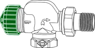 HEIMEIER Thermostat-Ventilunterteil Eclipse 300, Axialform, DN 15 – Bild 3