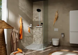 Hansgrohe Showerpipe Pulsify S 260 2j EcoSmart mit Brausethermostat Aufputz mattweiß – Bild 3