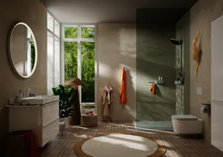 Hansgrohe Showerpipe Pulsify S 260 2j EcoSmart mit Brausethermostat Aufputz mattweiß – Bild 4