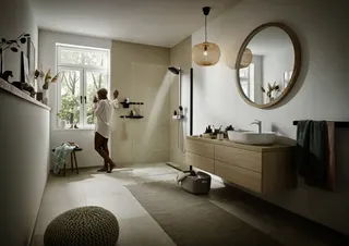 Hansgrohe Showerpipe Pulsify S 260 2j EcoSmart mit Brausethermostat Aufputz mattweiß – Bild 5