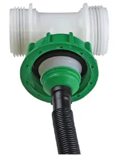 WERIT T-Stück f.Füllleitung 2" inkl.flex Schlauch / Klemme, Nr. 155-000000389