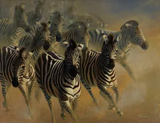 Wandverkleidung 1000x2550 mm more4YOU, Zebras by Pöppelmann – Bild 2